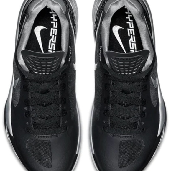 Women’s~ Nike Volley Zoom Hyperspike Flywire Sneakers ~Black w/ Metallic. Size 6 - Picture 4 of 6
